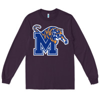 Plum the memphis athletic teams tigers Long Sleeve Tee - artisFamous