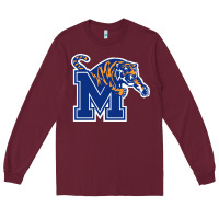 Burgundy the memphis athletic teams tigers Long Sleeve Tee - artisFamous