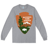 Heather Grey national park service Long Sleeve Tee - artisFamous