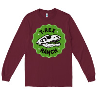 Burgundy t rex ranch Long Sleeve Tee - artisFamous