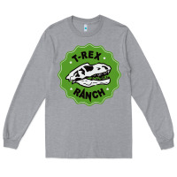 Heather Grey t rex ranch Long Sleeve Tee - artisFamous