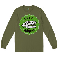 Army Green t rex ranch Long Sleeve Tee - artisFamous