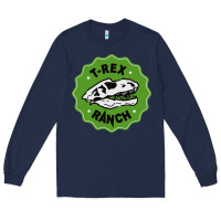 Navy t rex ranch Long Sleeve Tee - artisFamous