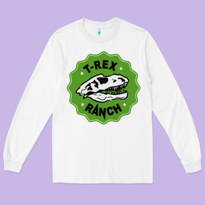 T Rex Ranch Long Sleeve Tee Designed By Artisfamous