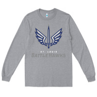 Heather Grey battle hawks football Long Sleeve Tee - artisFamous