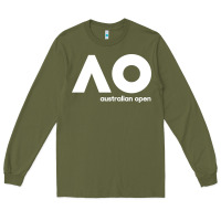 Army Green australian open merch Long Sleeve Tee - artisFamous