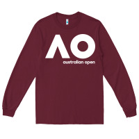 Burgundy australian open merch Long Sleeve Tee - artisFamous