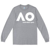 Heather Grey australian open merch Long Sleeve Tee - artisFamous