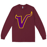 Burgundy vikings style Long Sleeve Tee - artisFamous