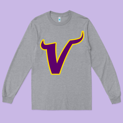 Vikings Style Long Sleeve Tee Designed By Artisfamous