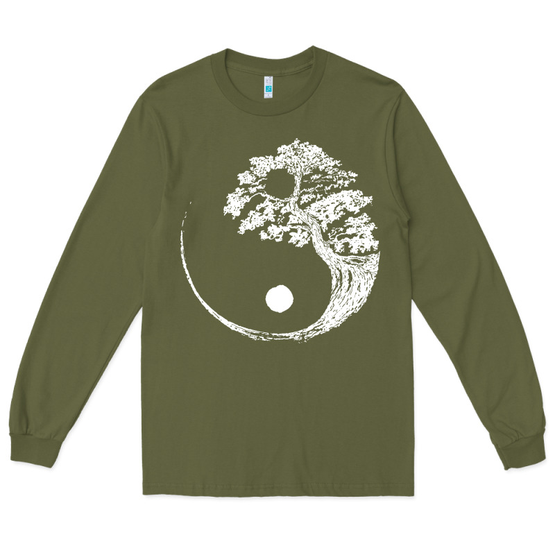 Yin Yang Bonsai Tree Long Sleeve Tee by artisFamous | Teevron
