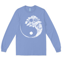 Colony Blue yin yang bonsai tree Long Sleeve Tee - artisFamous