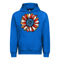 Cobalt Patriotic Sunflower Urban Hoodie - Jasminsmagicworld