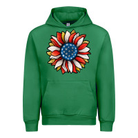 Emerald Patriotic Sunflower Urban Hoodie - Jasminsmagicworld