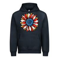 Navy Patriotic Sunflower Urban Hoodie - Jasminsmagicworld
