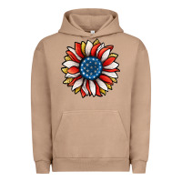 Pigment Burro Patriotic Sunflower Urban Hoodie - Jasminsmagicworld