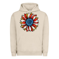 Pigment French Oak Patriotic Sunflower Urban Hoodie - Jasminsmagicworld