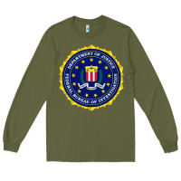 Army Green fbi Long Sleeve Tee - artisFamous