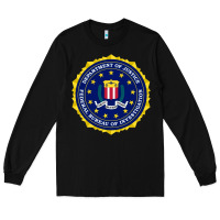 Black fbi Long Sleeve Tee - artisFamous