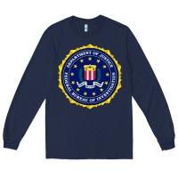 Navy fbi Long Sleeve Tee - artisFamous