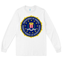 White fbi Long Sleeve Tee - artisFamous
