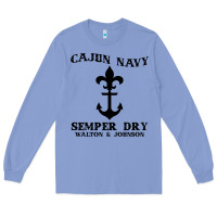 Colony Blue cajun navy Long Sleeve Tee - artisFamous