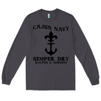Smoke cajun navy Long Sleeve Tee - artisFamous