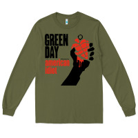 Army Green american idiot Long Sleeve Tee - artisFamous