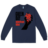 Navy american idiot Long Sleeve Tee - artisFamous