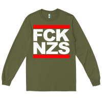 Army Green fck nzs Long Sleeve Tee - artisFamous