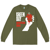 Army Green american idiot Long Sleeve Tee - artisFamous