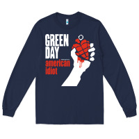 Navy american idiot Long Sleeve Tee - artisFamous