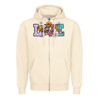 Sandshell dog paw love Zipper Hoodie - RanaPortraitStore