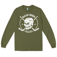 Army Green bash bros Long Sleeve Tee - artisFamous
