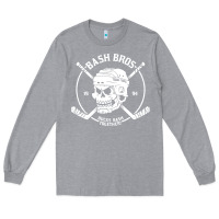 Heather Grey bash bros Long Sleeve Tee - artisFamous