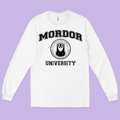 Mordor University Long Sleeve Tee Designed By Artisfamous