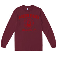 Burgundy mordor university Long Sleeve Tee - artisFamous