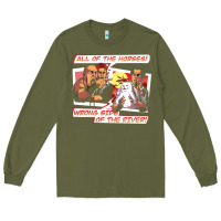 Army Green wrong side of the river Long Sleeve Tee - artisFamous