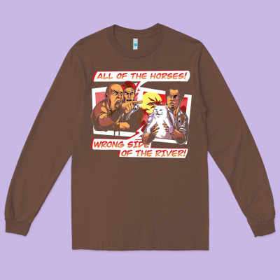 Wrong Side Of The River Long Sleeve Tee Designed By Artisfamous