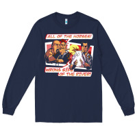 Navy wrong side of the river Long Sleeve Tee - artisFamous