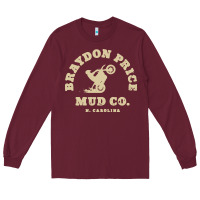 Burgundy braydon price motorbike mud   t shirt Long Sleeve Tee - artisFamous