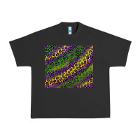 Pigment Black mardi gras leopard background Urban Heavy Tee - RanaPortraitStore