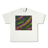 Pistachio mardi gras leopard background Urban Heavy Tee - RanaPortraitStore