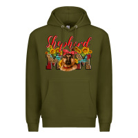 Army Green german shepherd mom Premium Hoodie - Artiststas