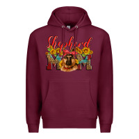 Burgundy german shepherd mom Premium Hoodie - Artiststas