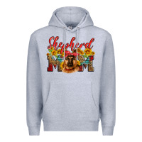 Heather Grey german shepherd mom Premium Hoodie - Artiststas