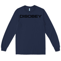 Navy disobey   t shirt Long Sleeve Tee - artisFamous