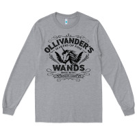Heather Grey ollivanders wands Long Sleeve Tee - artisFamous