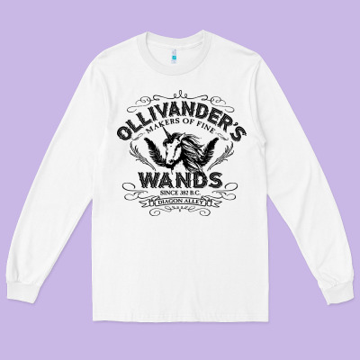 Ollivanders Wands Long Sleeve Tee Designed By Artisfamous