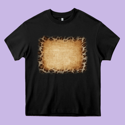 Buralp And Leopard Heavy Core Tee Designed By Cowcowdesign